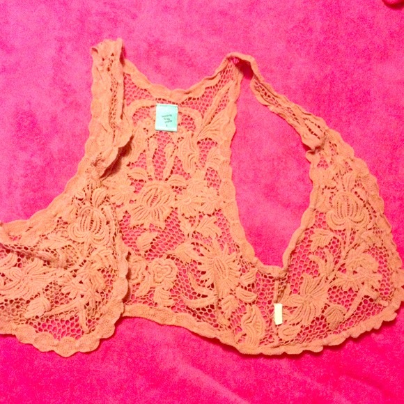 Peach Crochet Vest