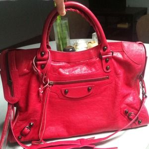 Authentic Balenciaga City Bag Rose Thulian