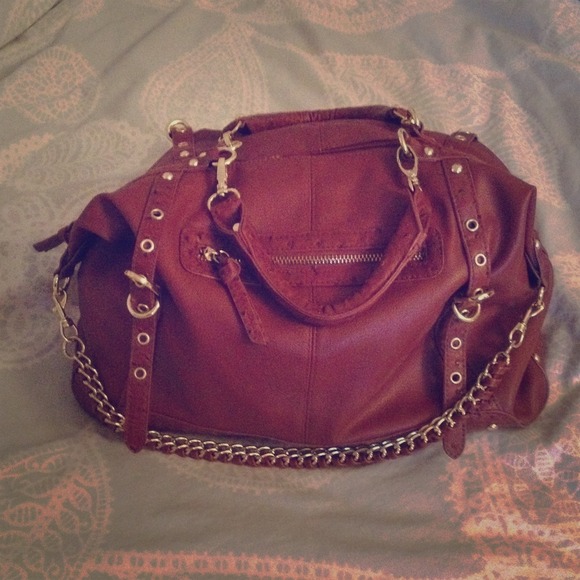 Steve Madden Handbags - Steve Madden cognac satchel