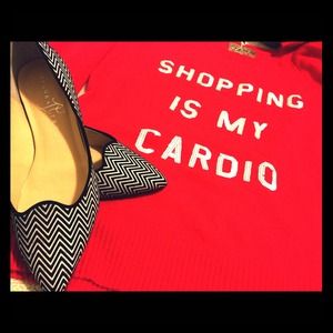 🚨 Wildfox "Shopping is my Cardio" knit