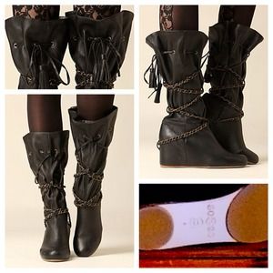 80%20 for Free People - Bobbie Chain Wedge Boot