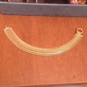 🚫HOLD🚫Vintage gold bracelet made in Italy 8"