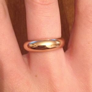 Vintage Italian gold plated ring