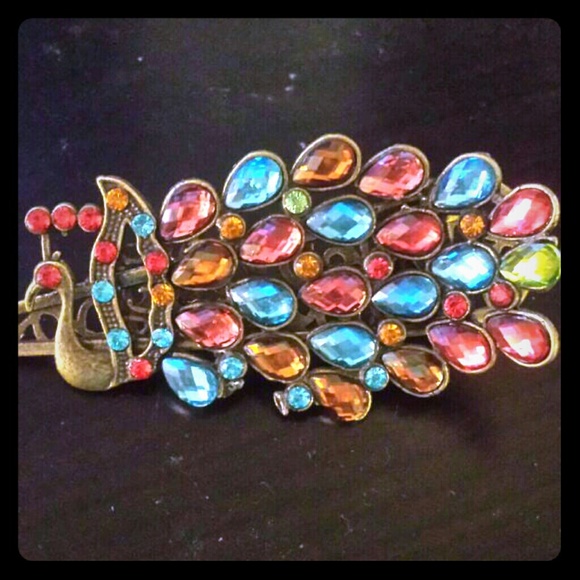 Peacock Hairclip