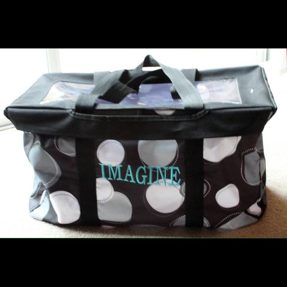Thirty One large utility tote w/ lid