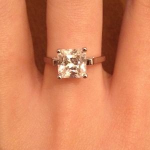 🚫HOLD🚫 Sterling silver solitaire CZ ring