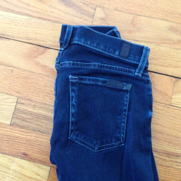 Perfect Dark Blue Skinny Bootcut Jeans - Picture 3 of 3