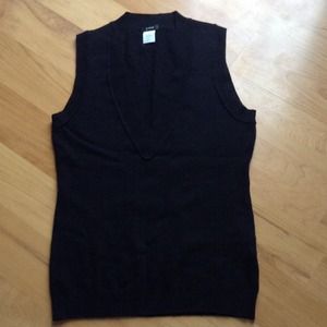 JCREW Black Sweater Vest