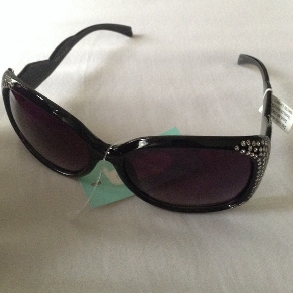 Maurice's Black Rhinestone Sunglasses NTW