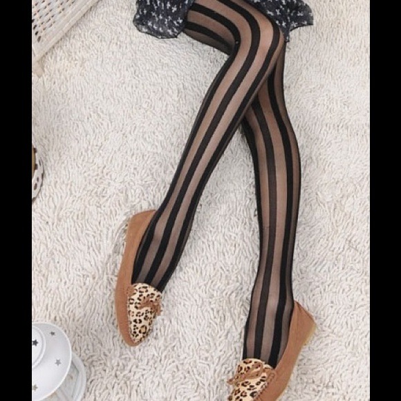 Super sexy wide striped tights - Picture 3 of 4