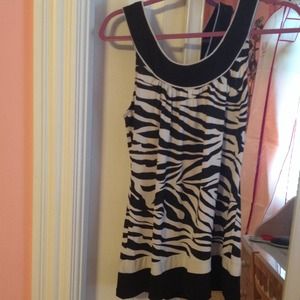 Zebra print tank