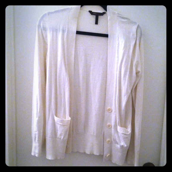 Bcbg Maxazria Cream Cardigan Sweater S
