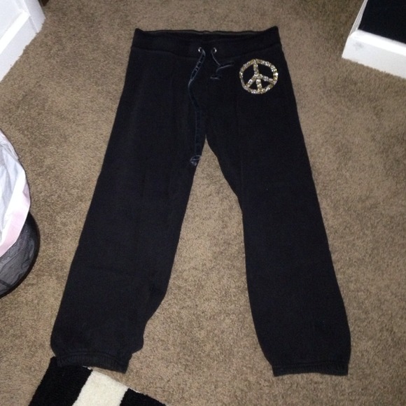 Rhinestoned Victoria's Secret sweats - Picture 3 of 4