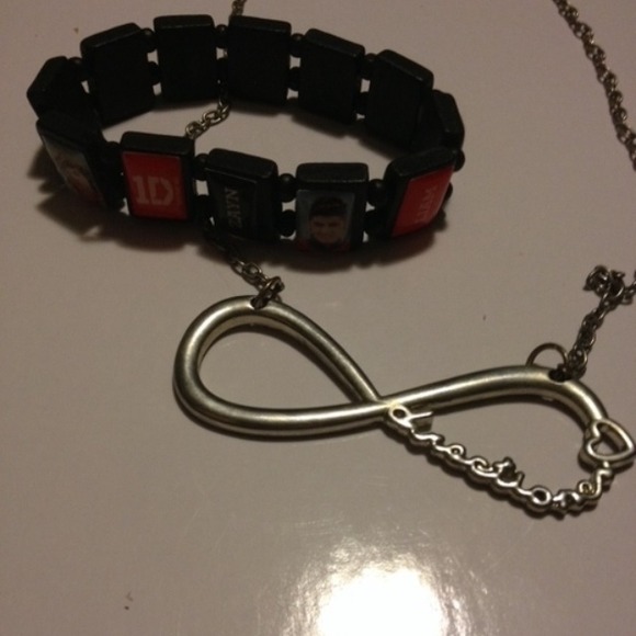 Infinity Directioner Necklace & 1D Bracelet