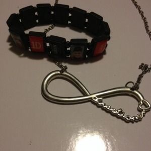 Infinity Directioner Necklace & 1D Bracelet