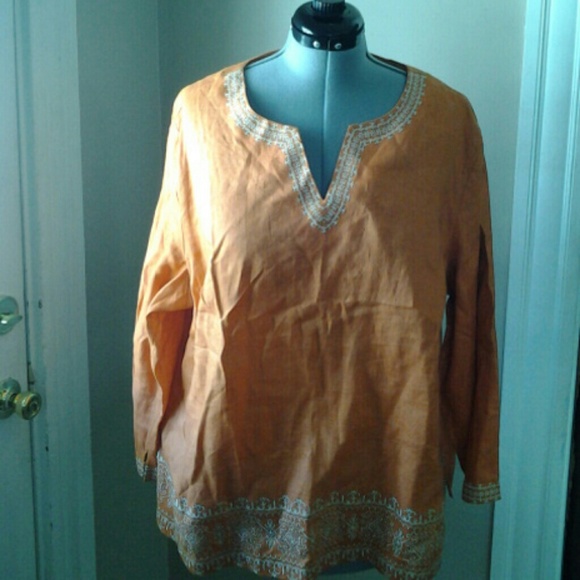 BEAUTIFUL PUMPKIN SPICE TUNIC TOP