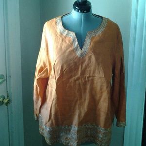 BEAUTIFUL PUMPKIN SPICE TUNIC TOP