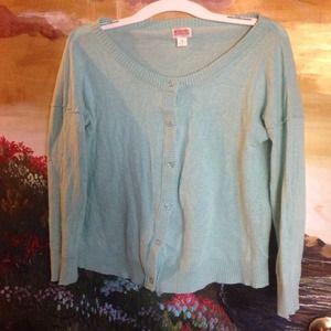 Mint green cartigan