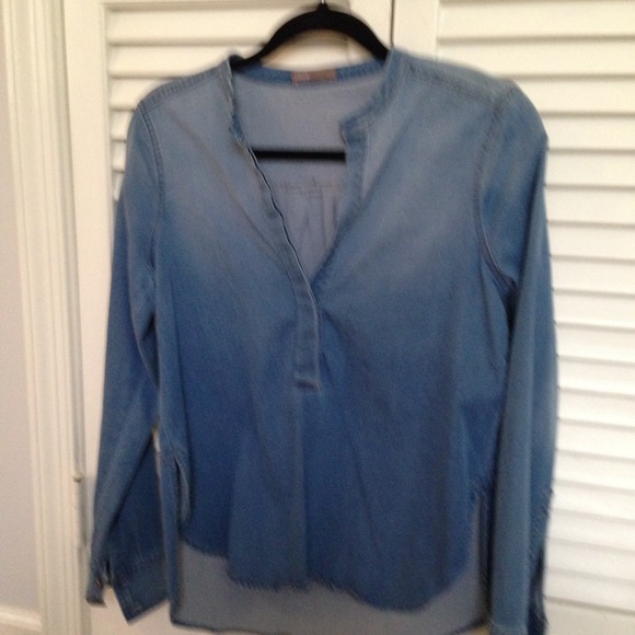 Vince denim shirt. Hold for Style 101