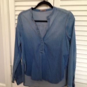 Vince denim shirt. Hold for Style 101