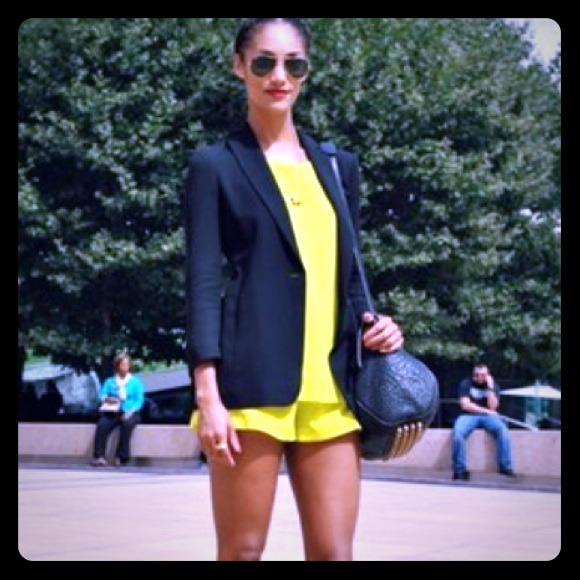 BCBG dark denim blazer