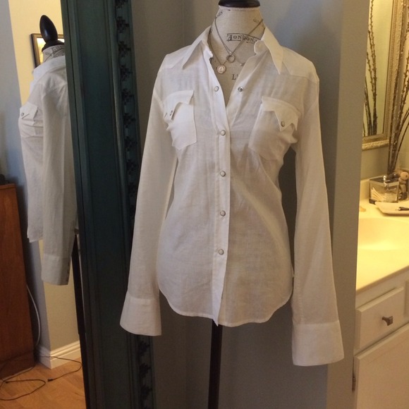 Lucky brand white button up