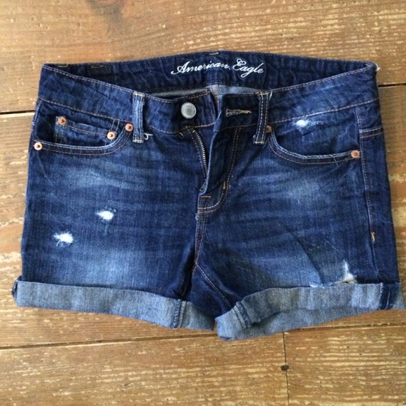 American Eagle midi-denim shorts (size 0) - Picture 2 of 3