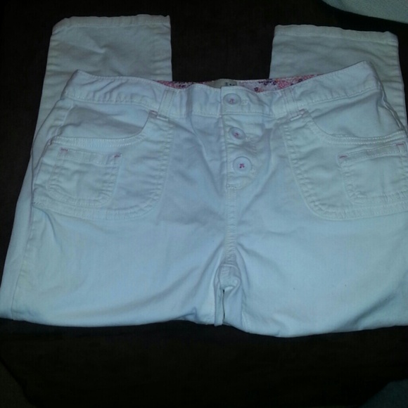 old navy white capris