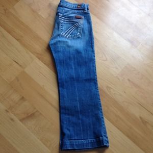 7 for all mankind cropped jeans