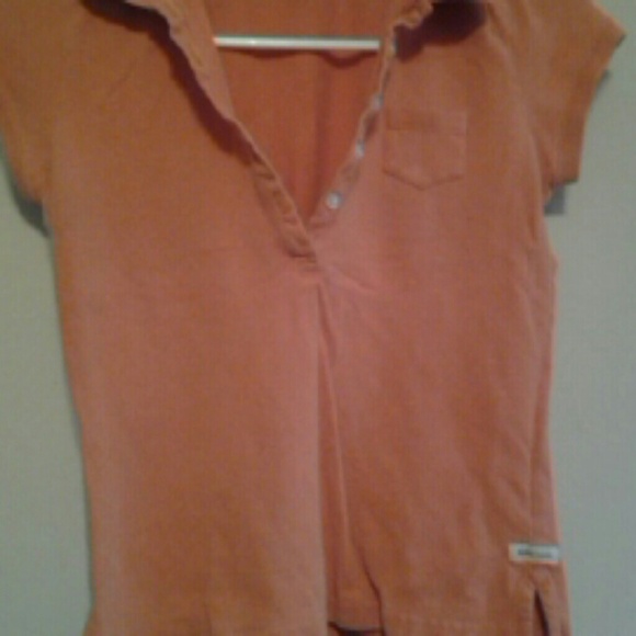 orange polo shirt