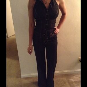 ✨Denim halter top jumpsuit✨