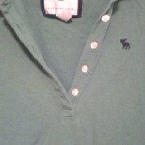 a&f quarter sleeve polo