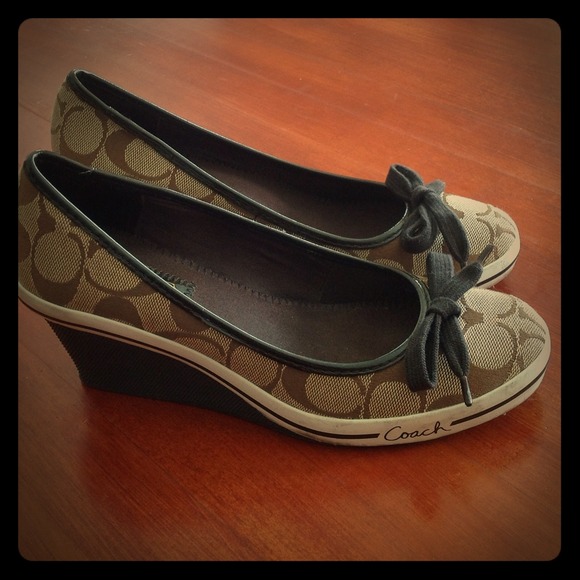 Coach Diaz wedge heel shoes