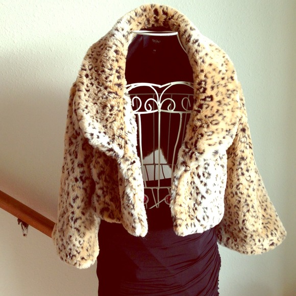 Cheetah print crop jacket