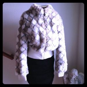 Faux fur coat