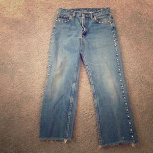 Vintage Studded Boyfriend Levi Jeans
