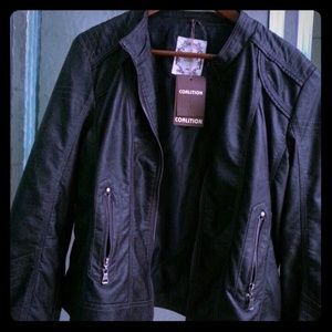 Faux leather jacket