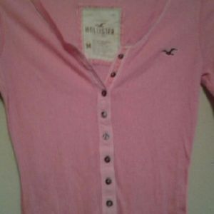 pink hollister shirt