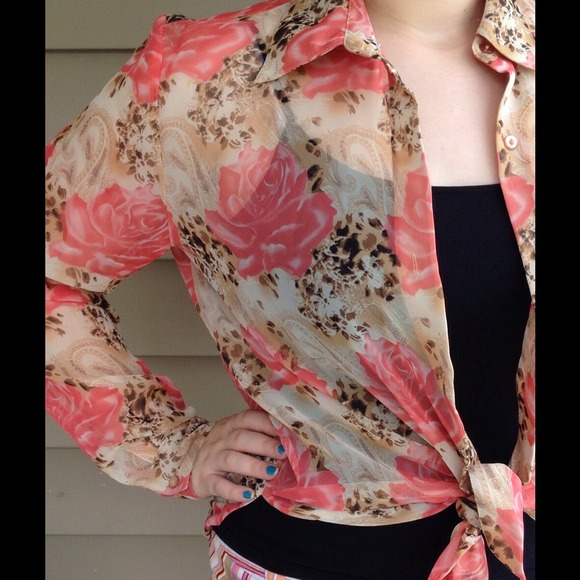 Tops - Sheer blouse.