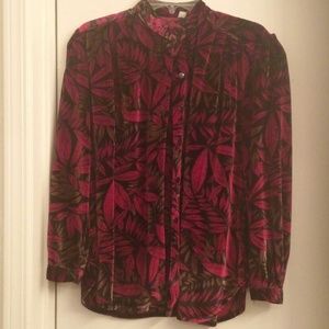 Vintage suede blouse