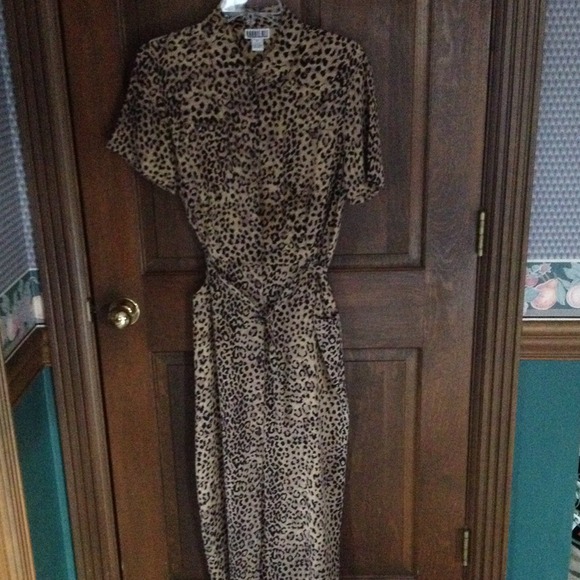 Animal print dress