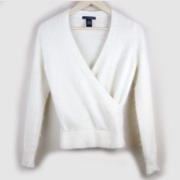 ❌SOLD❌ White Angora Sweater.