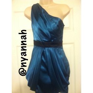 Teal One Shoulder Dress! REDUCED Price