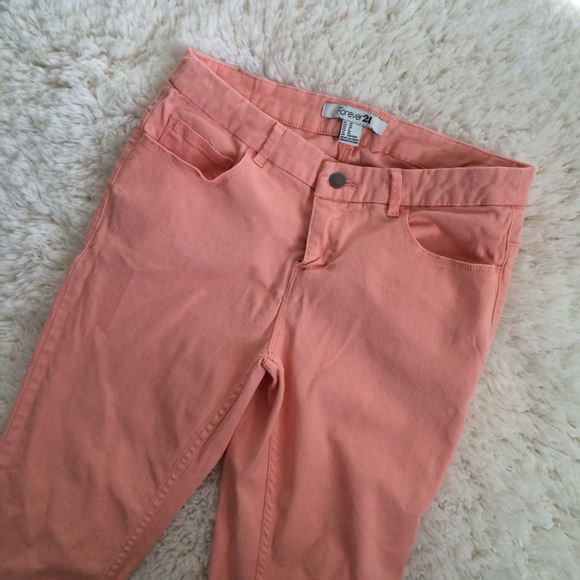 🎀SOLD🎀Peach Skinny Jeans - 26