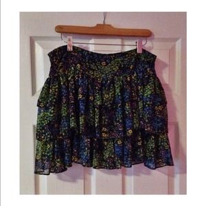 🚫Sold🚫 Floral frill skirt