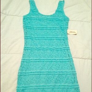 Little turquoise Lace Dress
