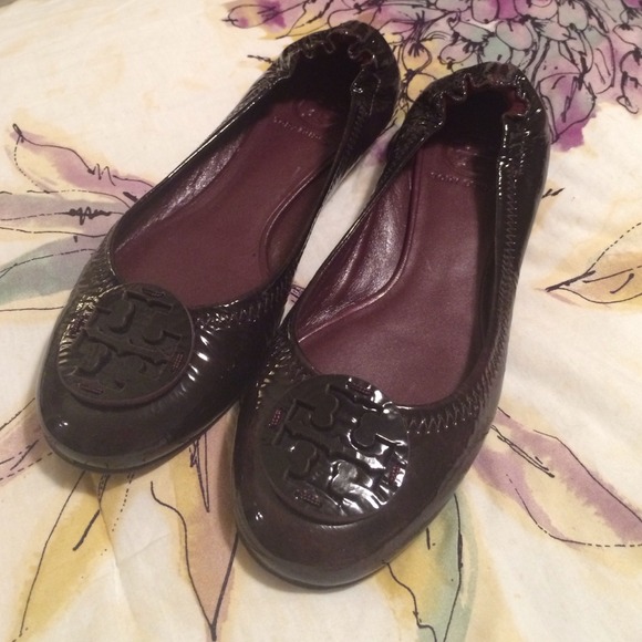 New Tory Burch Reva leather flats size 8