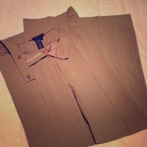 BCBG camel wool blend dress pant.