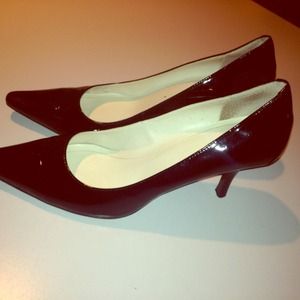 Great pair of black patent leather heels
