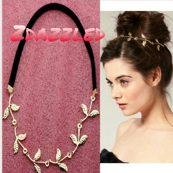 🎉🎈LEAF GOLD HEADBAND/HEADPIECE🎈🎉 - Picture 2 of 2